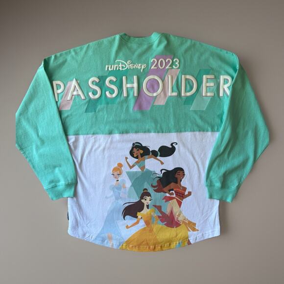 Disney Parks RunDisney Passholder Spirit Jersey Small Multicolor Princess - Picture 1 of 10